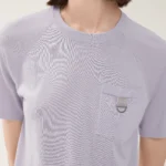 Bc-120 Summer vintage Women's Clothing Knitted Tee Shirt for Women Ladies Silk & Wool Clothes - Image 5