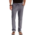 Men's Spring Summer New Cotton Linen Long Pants Vacation - Image 4