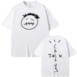 American rapper and Travis T Shirt Short Sleeve 100%Cotton Tee-shirt Graphic Printing Scott Tshirt Hip Hop Punk Clothing Tops - Image 2