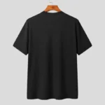 Summer Men's Clothing Light Luxury T Shirt Leisure Long Sleeve O Neck Drapped Solid Color Loose Basic Shirt Popular Knitwear - Image 6