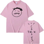 American rapper and Travis T Shirt Short Sleeve 100%Cotton Tee-shirt Graphic Printing Scott Tshirt Hip Hop Punk Clothing Tops - Image 6