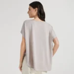 BC1095 Luxury Women's Clothing Silk Woolen Ladies Clothes loose Merino Wool Vest Sweaters For Woman - Image 3