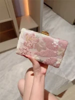 New Cross-Border Sequin Embroidery Flower Chain Clutch Bag Chain - Image 4