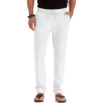 Men's Spring Summer New Cotton Linen Long Pants Vacation - Image 3