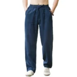 Men's Beach Pants Joggers Streetwear Cotton Linen Sweatpants Casual Pants - Image 5
