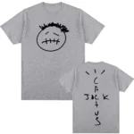 American rapper and Travis T Shirt Short Sleeve 100%Cotton Tee-shirt Graphic Printing Scott Tshirt Hip Hop Punk Clothing Tops - Image 3