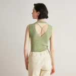 BC-04 Summer Thin Women's luxury Brand Clothes High Quality Silk Merino Sweater Wool Knitted Vest For Ladies - Image 6