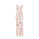 Suninheart Summer Spaghetti Strap Floral Print Party Dresses Elegant - Image 6