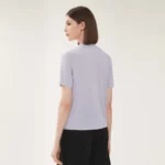Bc-120 Summer vintage Women's Clothing Knitted Tee Shirt for Women Ladies Silk & Wool Clothes - Image 6