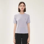 Bc-120 Summer vintage Women's Clothing Knitted Tee Shirt for Women Ladies Silk & Wool Clothes - Image 4
