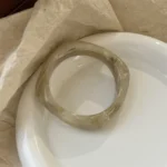 Exaggerated Polygonal Translucent Crude Thick Bangles for - Image 5
